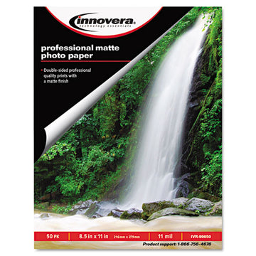 Innovera® Heavyweight Photo Paper, 11 Mil, 8.5 X 11, Matte White, 50-pack freeshipping - TVN Wholesale